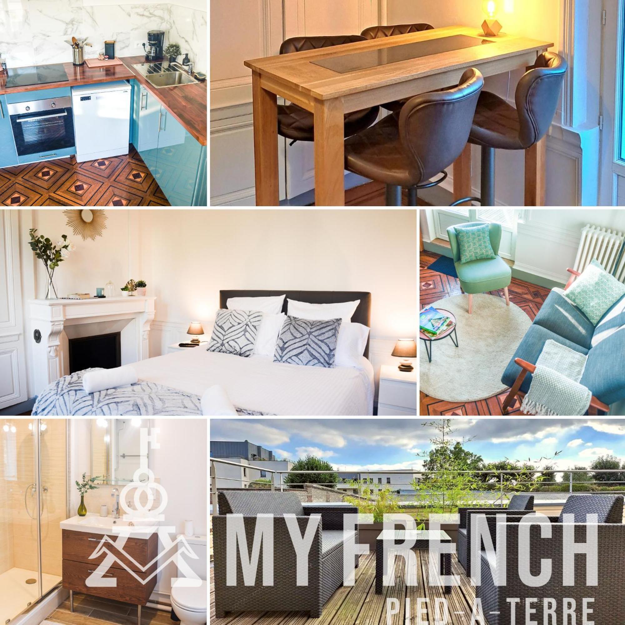 Le Canyon Rouen Centre By Myfrenchpat Terrasse & Parking Esterno foto
