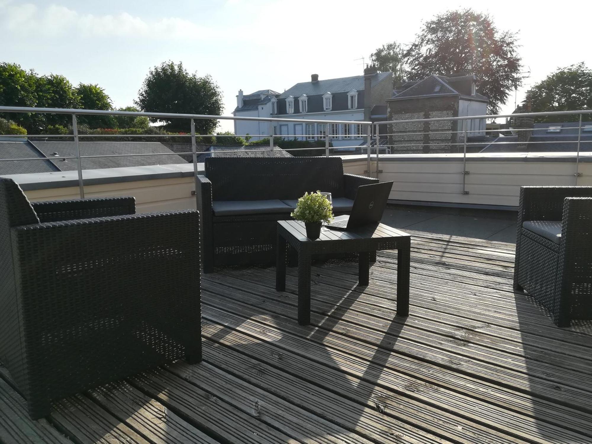 Le Canyon Rouen Centre By Myfrenchpat Terrasse & Parking Esterno foto
